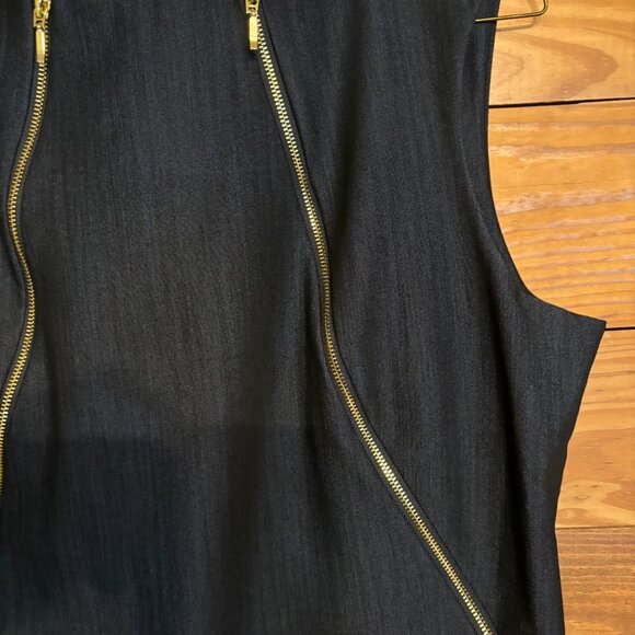 Calvin Klein Denim Like Dress Size 12 - Picture 3 of 4